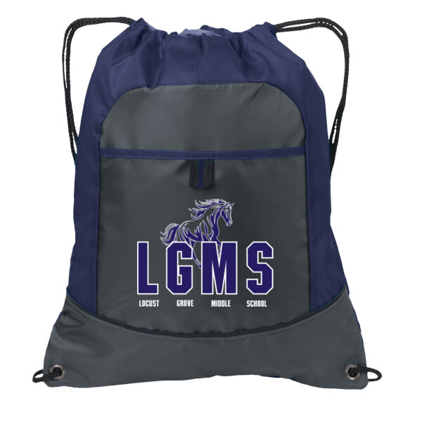 True Navy String Backpack Thumbnail