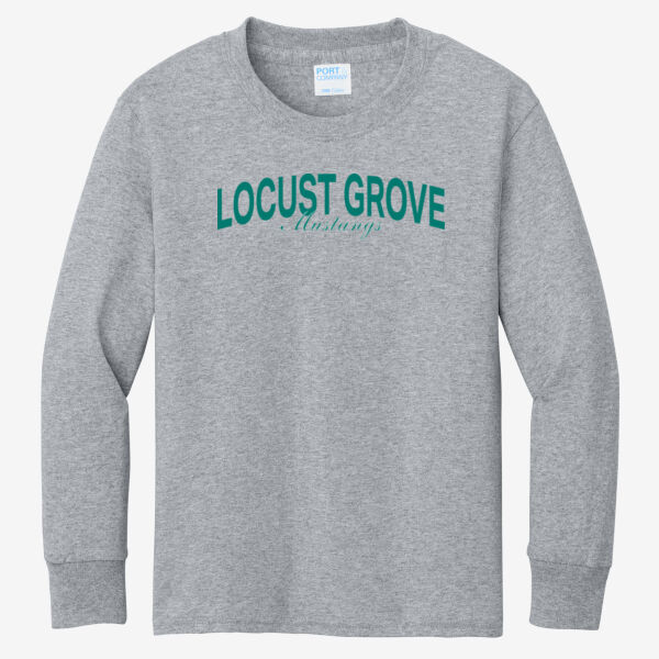 LGMS Ash Youth Long Sleeve Core Cotton Tee Thumbnail