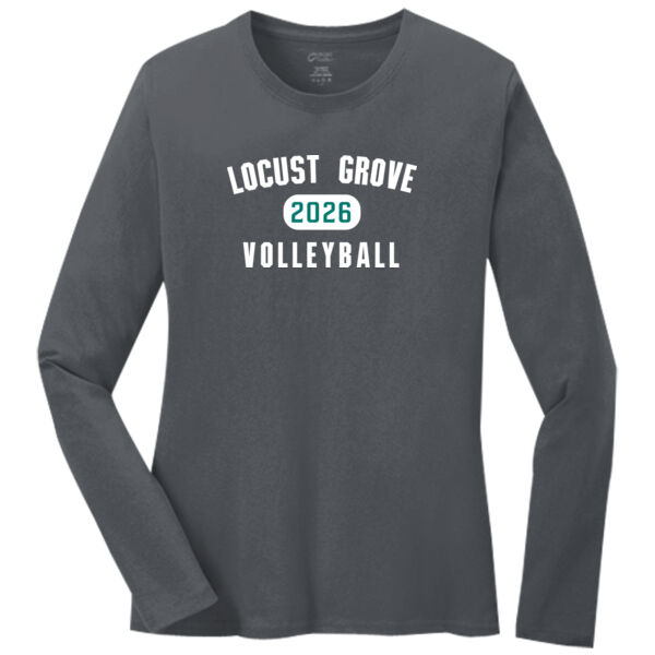 LGMS Graphite Women's Long Sleeve Core Cotton Tee Thumbnail