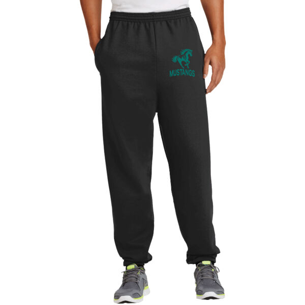 LGMS Black Essential Fleece Sweatpant with Pockets Thumbnail