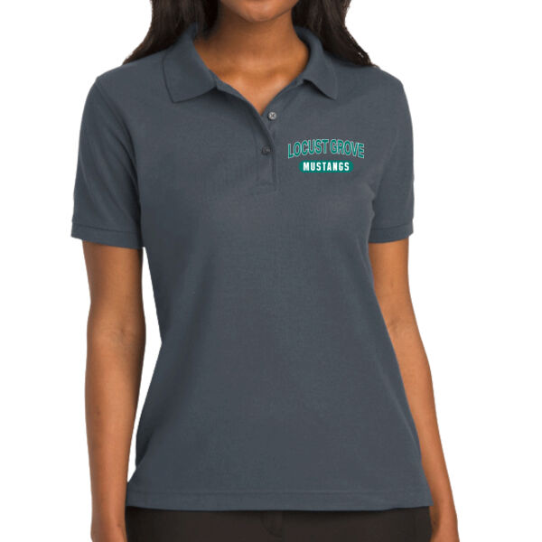 LGMS Steel Grey Women's Silk Touch Polo Thumbnail