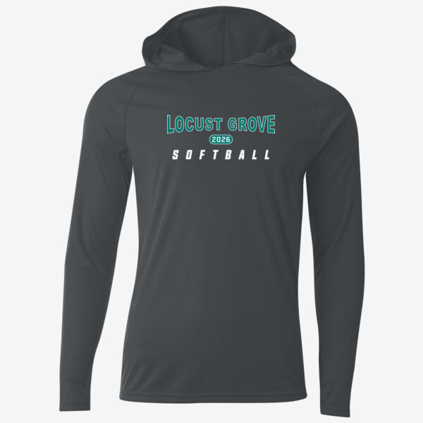 LGMS Graphite Cooling Performance Long Sleeve Hooded Tee Thumbnail