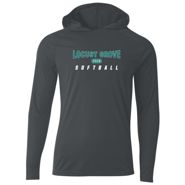 LGMS Graphite Cooling Performance Long Sleeve Hooded Tee Thumbnail