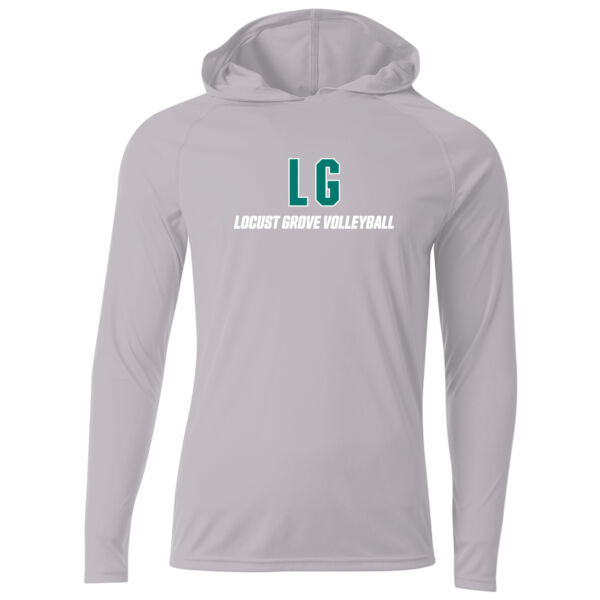 LGMS Silver Cooling Performance Long Sleeve Hooded Tee  Thumbnail