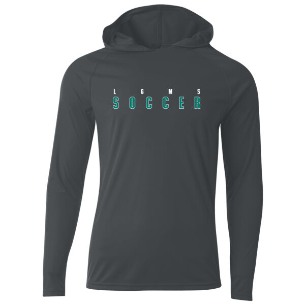 LGMS Graphite Cooling Performance Long Sleeve Hooded Tee Thumbnail