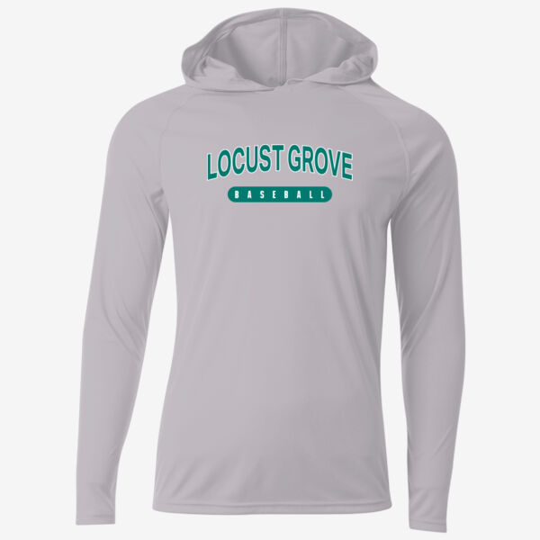 LGMS Silver Cooling Performance Long Sleeve Hooded Tee Thumbnail