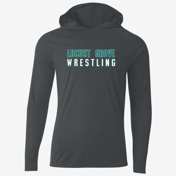 LGMS Graphite Cooling Performance Long Sleeve Hooded Tee Thumbnail