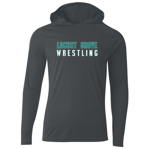 LGMS Graphite Cooling Performance Long Sleeve Hooded Tee Thumbnail