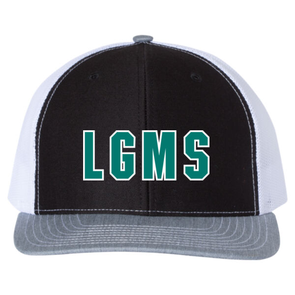 LGMS Black/White Snapback Trucker Cap Thumbnail